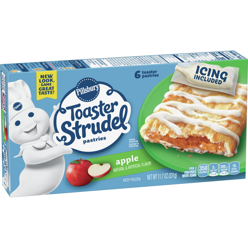 Pillsbury Toaster Strudel Apple Toaster Pastries, Value Size, 6 ct, 11. ...