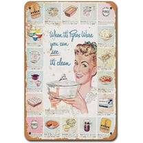 Tin Sign New Metal Sign 1948 Pyrex Ware Kitchen Glassware Vintage Tin Sign for House, Home or Business 8x12 inches
