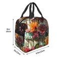 thumbnail image 3 of Honeii Stained Glass Floral Cake Print Lunch Bag Women, Lunch Box Lunch Bag for Women Adult Men, Small Leakproof Cute Lunch Tote Large Capacity Reusable, 3 of 8