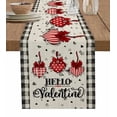 thumbnail image 2 of Valentine'S Day Gnome Heart Tree Table Runner Wedding Dining Decoration Kitchen cloth, 2 of 5