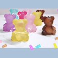 thumbnail image 4 of Style 2 5 uds cubos de hielo reutilizables plástico en forma de oso, es decir, cubo, uso duradero recongelable, 4 of 5
