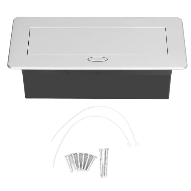 Floor Electrical Outlet Embedded Desktop Pop Up Power Socket Cover Box Kit EU Standard 250V 16A