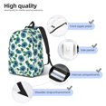 thumbnail image 5 of Balery Blue Sunflowers Vintage Canvas Backpack for Men and Women - Large Capacity, Durable Travel Laptop Bag for School, Work, Hiking, and Outdoor Activities, 5 of 7