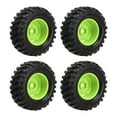 thumbnail image 4 of RC Car Tires,  Grip Wear Resistant Rubber Remote Control Tire 4PCS  For Climbing Vehicles Black,White,Green,Red, 4 of 8