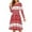 Christmas Snowman Red Reindeer, variant on FKELYI Santa Women Dress Size L Comfortable Red Christmas Dress Women Leisure A Line Swing Skater Twirl Dresses Knee Length