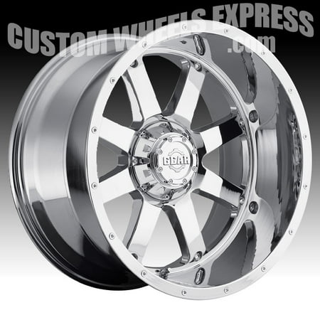 - Gear Alloy 726C Big Block Chrome 22x12 6x135 / 6x5.5 -44mm (726C-2226844)