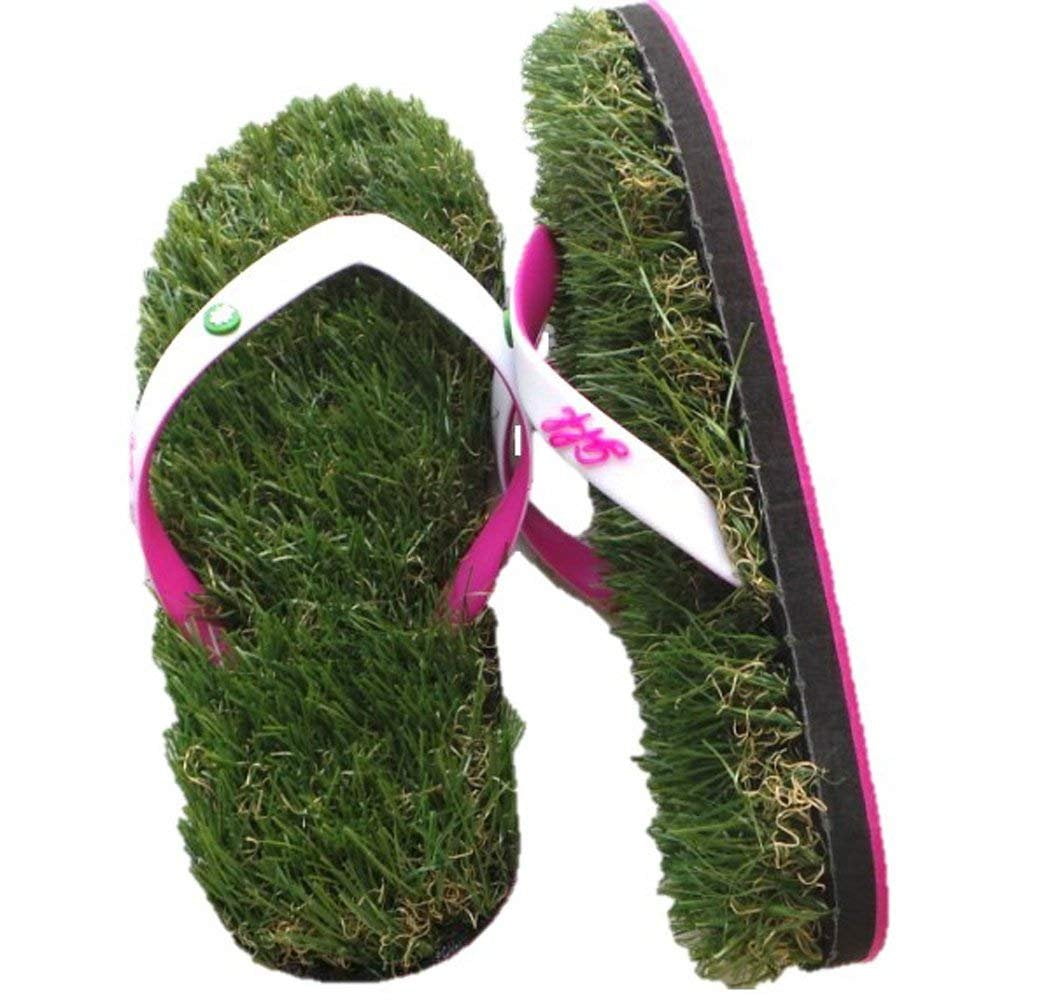 grass flip flops