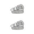 thumbnail image 2 of Decodeary Wide Application Rhinestone Belt Western Belt For Parties Bars And Concerts Modify Waist Line Silver 125cm 2Set, 2 of 6