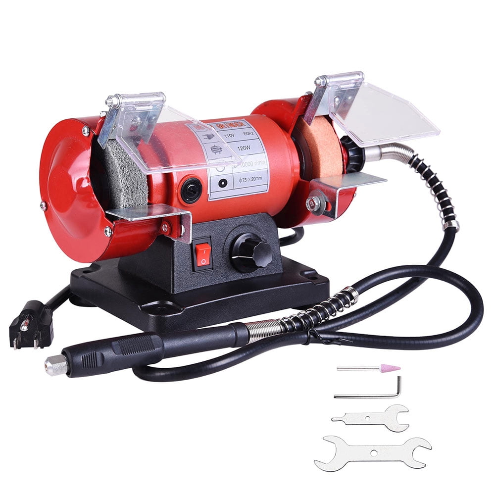 Yescom 3" Mini Bench Grinder with Flex Shaft Variable Speed Grinding