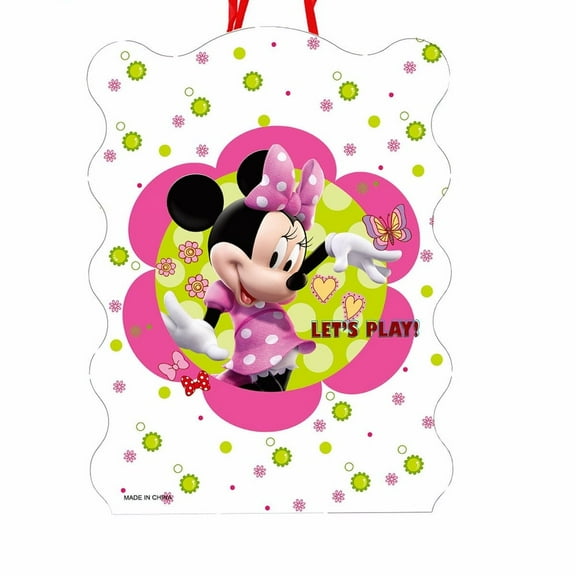 3pcs Minnie Mickey Anime Pull String Piñata - Candy Filled Safe Birthday Party Game | Easy Open Pinata Toy with No Stick Needed