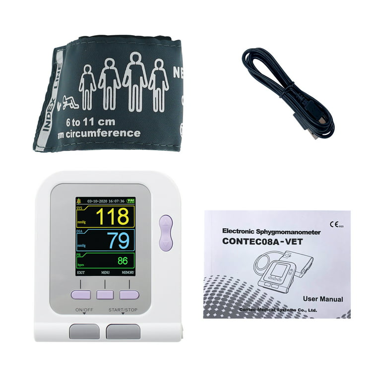 Color LCD NIBP Machine Digital Automatic Blood Pressure Monitor