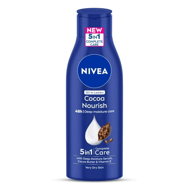 NIVEA Body Lotion for Very Dry Skin, Cocoa Nourish, with Coconut Oil