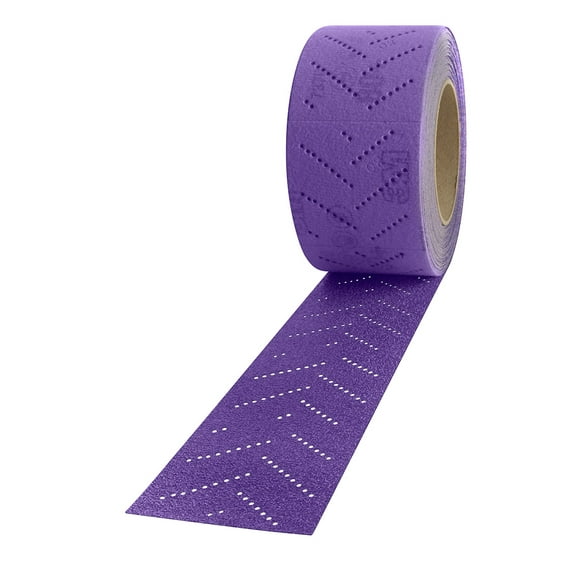 3M Cubitron II Hookit Clean Sanding Sheet Roll, 31489, 320+ grade, 80 mm x 12 m, 5 rolls per case