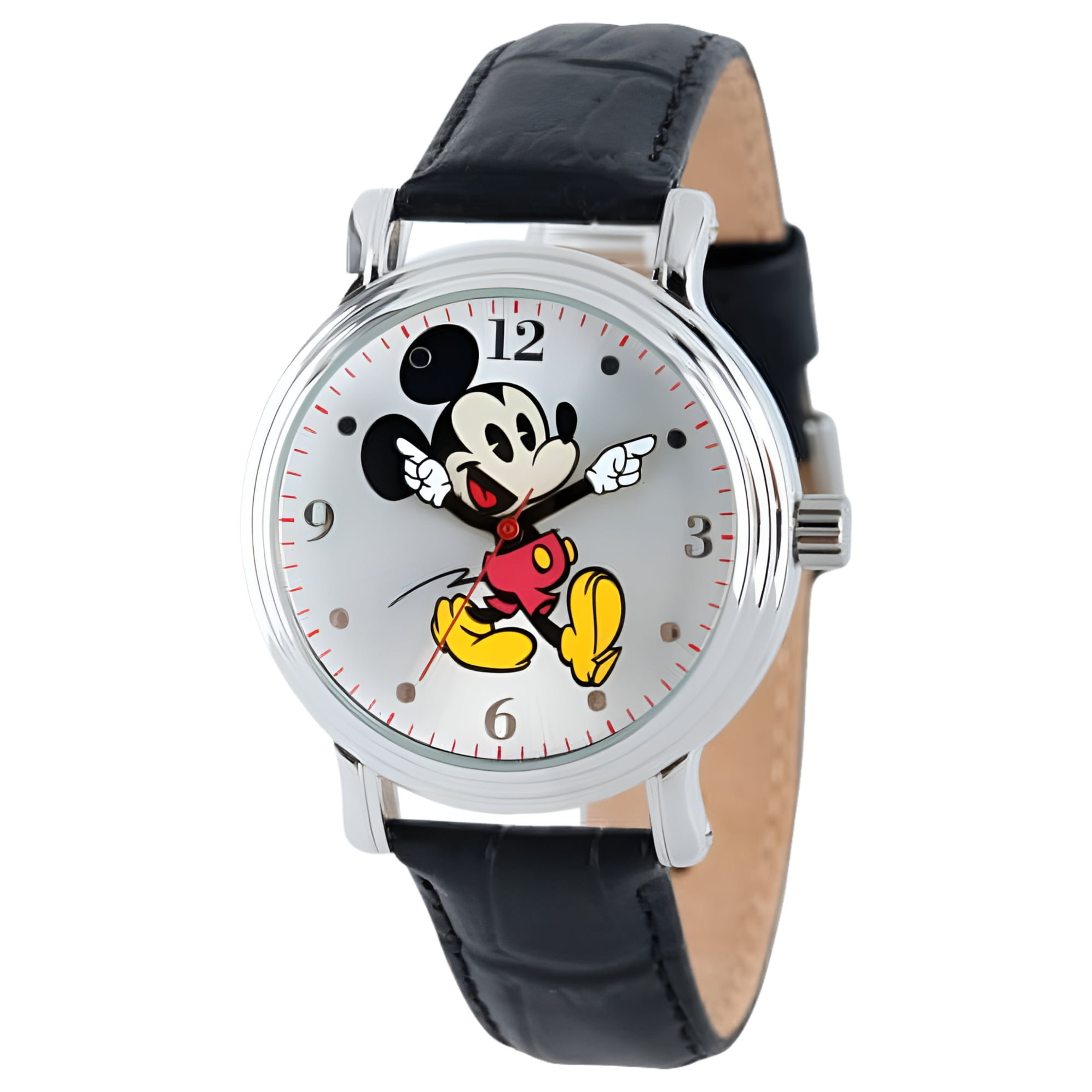 Disney Women's Mickey Mouse Vintage Brown Watch, Simulated-Leather