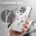 thumbnail image 6 of JETech Soft Clear Case for iPhone 16 Pro Max 6.9-Inch, Camera Lens Full Protection, Compatible with MagSafe Wireless Charging, Shockproof Electroplated TPU Phone Cover (Silver), 6 of 6