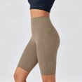 thumbnail image 6 of HomeDM Women's Biker Shorts with Pockets High Waisted Lounge Yoga Shorts Pants for Workout Casual Coffee XL, 6 of 8