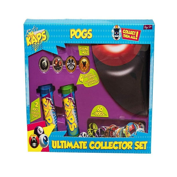Ultimate Collector Set Game Includes 60 Pogs 4 Exclusive Slammers 2 Storage Tubes 1 Deluxe Game Mat Pog Retro Kaps Ultimate Collector Set Game By Pog Retro Kaps Walmart Com Walmart Com