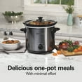 thumbnail image 2 of Hamilton Beach 4 Quart Round Slow Cooker, Black, Model 33240, 2 of 8