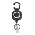 thumbnail image 2 of Llavero retráltil, Soporte de Insignia de Id de Carabinero Resistente Al ImpactO Seguro para Evitar El Robo para Vijar por Senderismo, 2 of 7