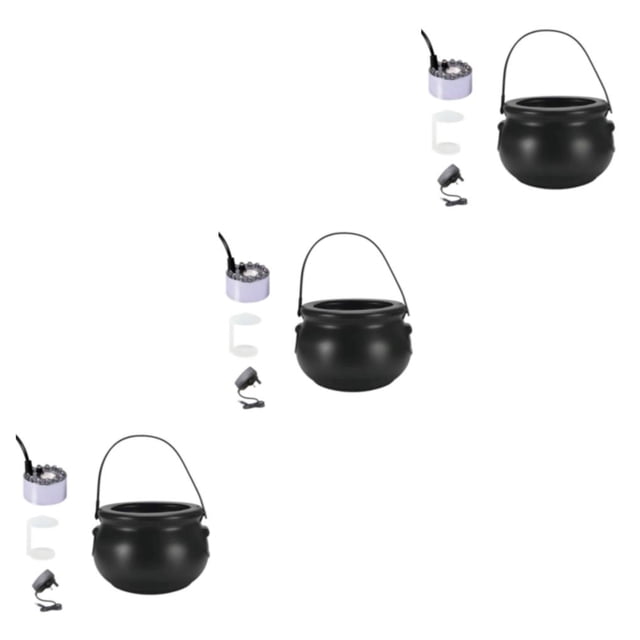 Xingzhi Safe To Halloween Mist Maker With Changing LED Light For Kids Parties Easy To Plastic silver UK Plug 3Set