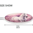 thumbnail image 4 of Unicorn Pink Field Coasters Absorbent Moisture Non-Slip Drink Coaster Ceramic Stone with Cork Base Desktop Protection Prevent Furniture Damage 4PCS Home Decor, 4 of 6