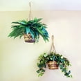 thumbnail image 4 of Nearly Natural Pothos Hanging Basket Silk Plant, 4 of 8