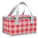 thumbnail image 3 of Bolsa Picnic Camping Almuerzo Cremalleras Dobles Enfriador Suave para Acampar Rojo, 3 of 4