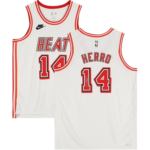 Tyler Herro Miami Heat Autographed White 2022-23 Classic Swingman Jersey - Fanatics Authentic Certified