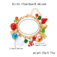 thumbnail image 2 of PISONIC Christmas Necklace Bracelet Set Snowflake Collar Necklace Snowflake Jingle Bell Bracelet Festive X-Mas Christmas Jewelry Sets for Women, 2 of 21