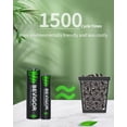 thumbnail image 3 of Baterías recargables + Cargador Bevigor AA 2800 mAh x4 + AAA 1100 mAh x4, 3 of 7