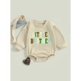 thumbnail image 2 of Bagilaanoe Newborn Baby Boy Oversized Romper Sweatshirt Long Sleeve Bodysuits Letter Embroidery Pullover 3M 6M 12M 18M Infant Casual Tee Tops, 2 of 8