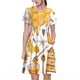 thumbnail image 1 of Balery Honey Bee Set Vestidos sueltos de manga corta para mujer, vestidos de verano 2025, vestidos casuales de corte A con vuelo., 1 of 6