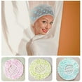 thumbnail image 4 of Shower Caps 6 Packs, Waterproof Shower Cap for Women Reusable Shower Hat Bath Caps with Elastic Band, Large Plastic Long Hair Environmental Protection Hats for Ladies Girls Kids Spa Salon, 4 of 7