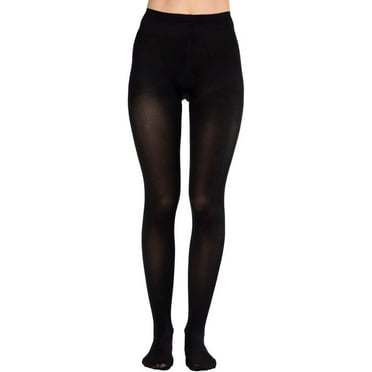 Dr. Comfort Women's Microfiber Opaque Pantyhose 20-30mmHg (Black) Large