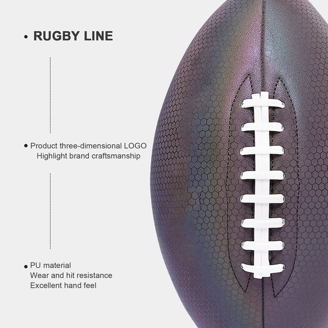 Luminous Fluorescent Reflective Football Pu American Standard Game Training Ball,LuminousFootball,FluorescentFootball
