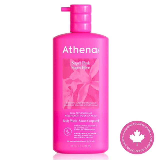 Athena Club Savon Corporel Régénérant Pour La Peau, Super rose - 532mL