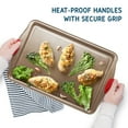 thumbnail image 2 of Joytable Cookie Sheet Set, Cookie Sheet Non-Stick Sets for Oven, Brown, 4 Pack, 2 of 7
