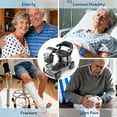 thumbnail image 4 of GLIDEZONE 4 Wheels Mobility Scooter with Charger & Basket for Seniors, Electric Powered Folding Wheelchair Device with 35 Miles for Travel, 4 of 7