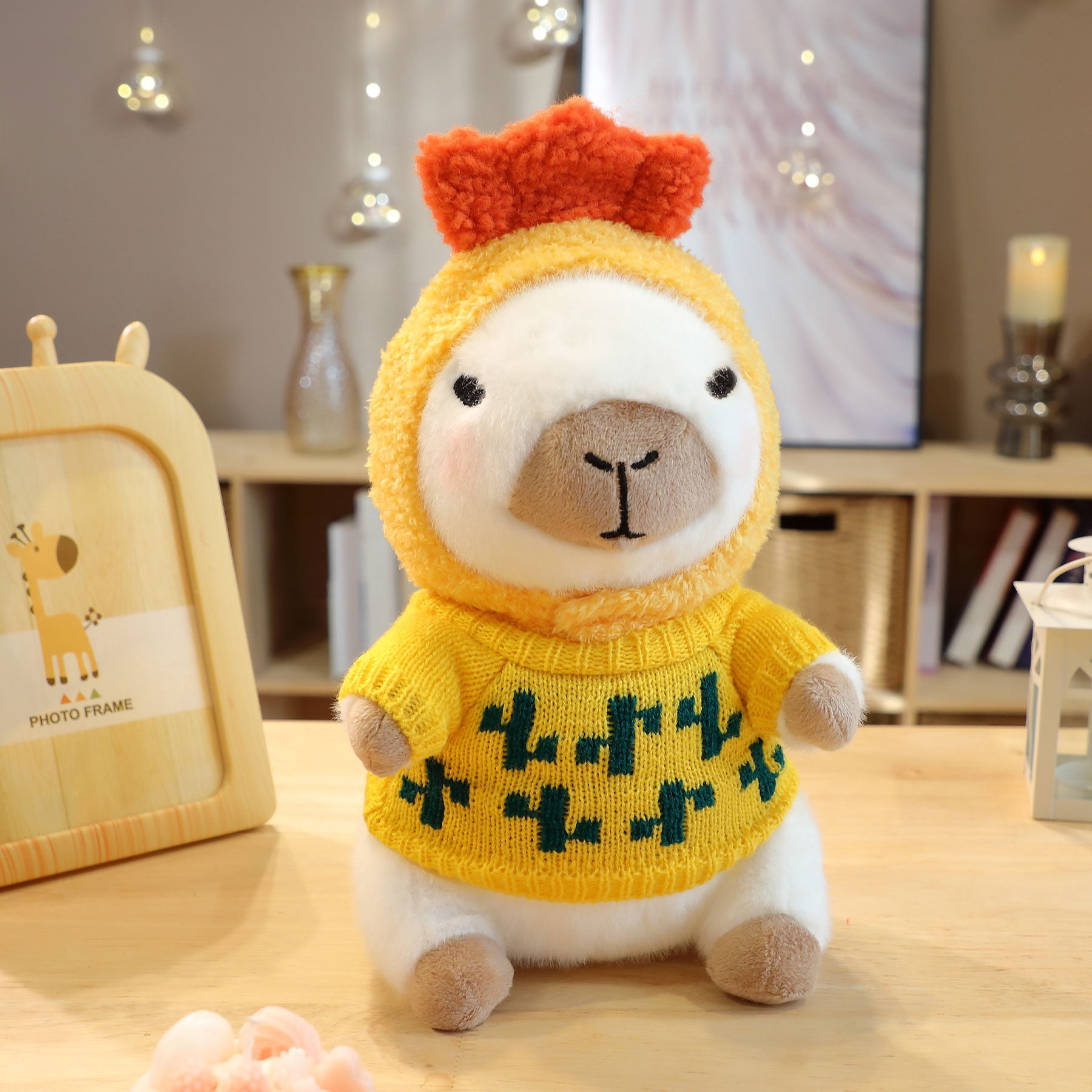 2 Capybara Plush with 12/13 pcs Clothes & Accessories, Dress Up Capybara Stuffed Animal Plush Toys, 10.2 in Cute Plushies for Girl/Boy Birthday