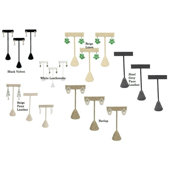 3 PIECES OF T EARRING DISPLAY T STAND DISPLAY SHOWCASE DISPLAY EARRING STAND