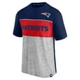 thumbnail image 2 of Men's Fanatics Navy/Heathered Gray New England Patriots Colorblock T-Shirt, 2 of 3