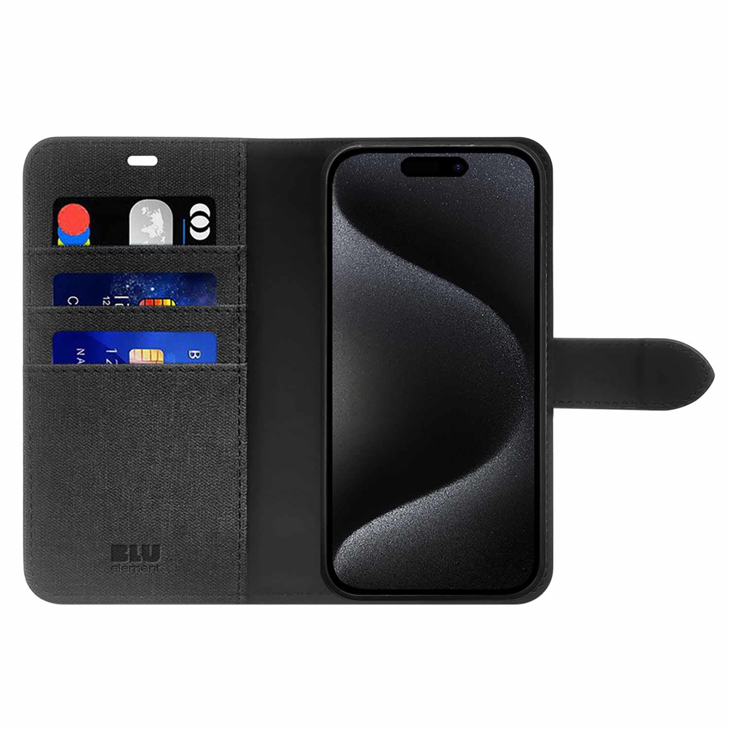 Blu Element Étui Folio 2-in-1 MagSafe Noir pour iPhone 17