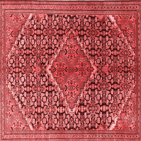 Ahgly Company Indoor Square Persian Red Traditional Area Rugs, 5' Square