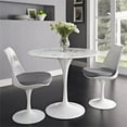 thumbnail image 2 of 36" Round Artificial Marble Dining Table, 2 of 4