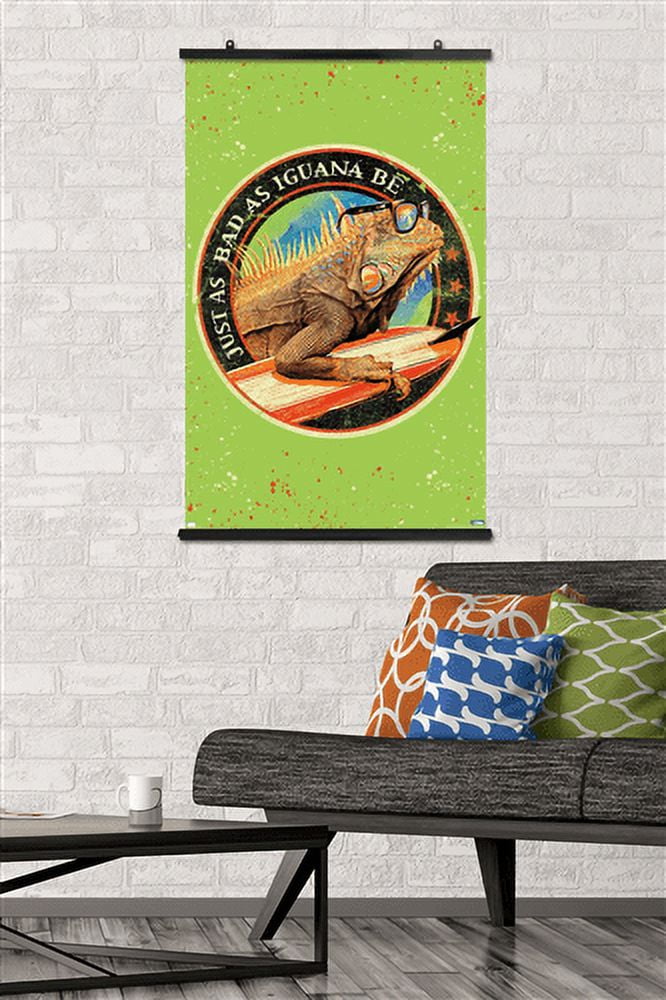 Jim Baldwin - Iguana Wall Poster, 22.375" x 34"