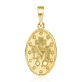 thumbnail image 3 of Ross-Simons 10kt Yellow Gold Miraculous Medal Pendant, Women's, Adult, 3 of 6