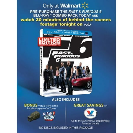 Universal Fast & Furious 6 Pre-purchase Bd+dvd+dc