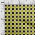 thumbnail image 1 of oneOone Cotton Poplin Lime Green Fabric Gingham Check Sewing Material Print Fabric By The Yard 56 Inches Wide, 1 of 4