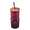 thumbnail image 6 of Better Homes & Gardens 22 oz Ribbed Tritan Sipper, Red, 2-Pack, 6 of 14