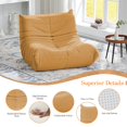 thumbnail image 6 of Large Comfy Bean Bag Chairs for Adults, Memory Foam Bean Bag Sofa, Ergonomic Fireside Beanbags Lazy Sofa with High-Resilience Foam, Non-Slip Base for Living Room, Bedroom, Dorm, Office, 6 of 7